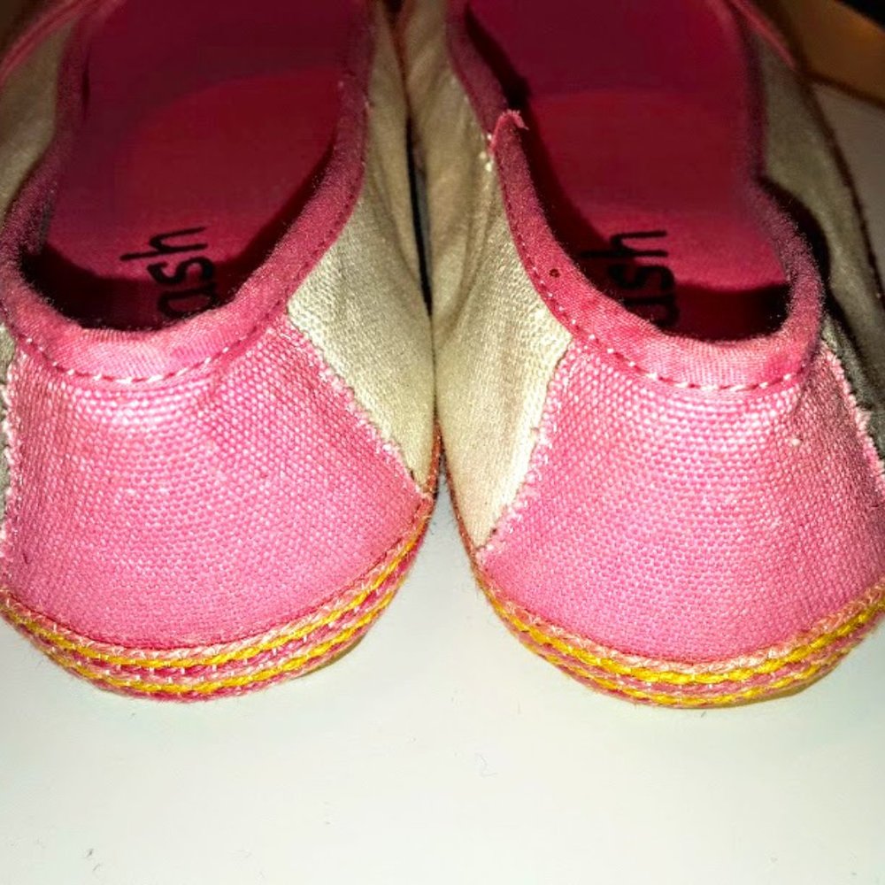 3/'$15.00: Perfect Pink! Espadrille-type Canvas Flats, Sz.37(~6) - Picture 6 of 9